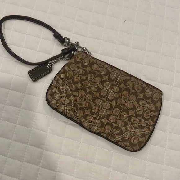 Coach Accessories - Coach Browns and Tan Wristlet